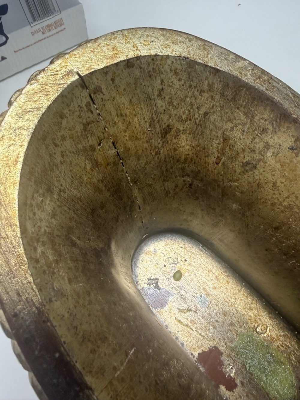 Vintage John Richard Gold Planter Hollywood Regency Oval - Picture 4 of 8